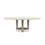 Brighton Round Table with Leaf Extension White with North Star Finish P378-DR-K1 Pulaski Furniture