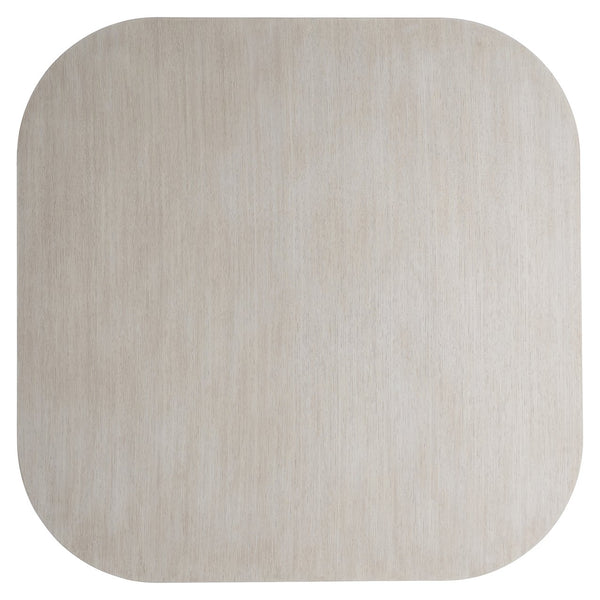 Bernhardt Bernhardt Round‑Square Turo Cocktail Table In Wire‑Brushed Bone Oak With Fossil Cylinder Legs, 54" 508022