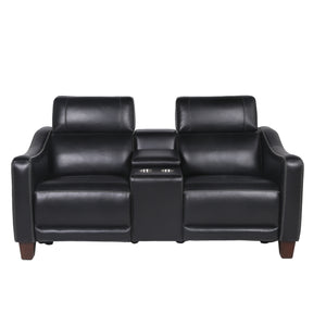 Steve Silver Giorno Power-Power Console Loveseat GI850CLB