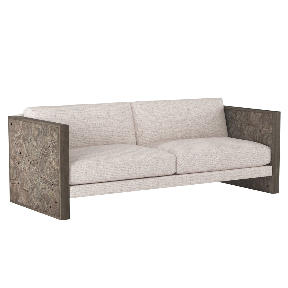 Bernhardt Bernhardt Madura Outdoor Sofa In Carbonized Teak With Plush Water-Resistant Cushions, 85.5" W - Made to Order O9457B