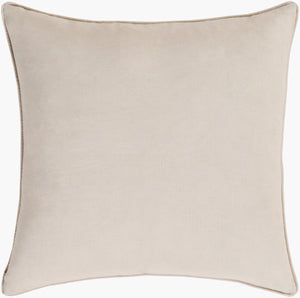 Surya Japanese Floral Pillow - 18"X18" Elegant Accent Cushion For Home Decor, Cotton-linen Blend, Easy Care White Linen,Cotton Ja001-2222p