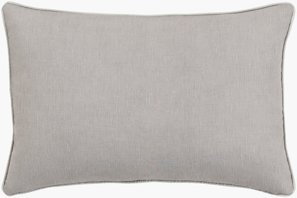 Surya Japanese Floral Pillow - 18"X18" Elegant Accent Cushion For Home Decor, Cotton-linen Blend, Easy Care Medium Gray Linen,Cotton Ja003-2222
