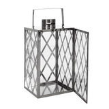 Christopher Knight Home® - Noble House - Ashuelot Outdoor 18" Modern Stainless Steel Lantern