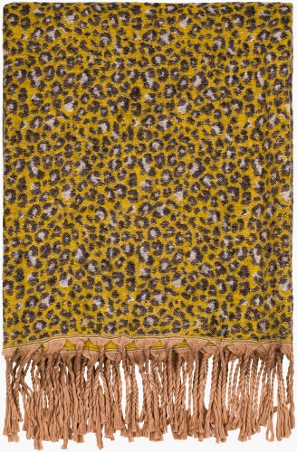 Surya Jacquie Cozy Rustic Throw Blanket | 50"W X 60"L | Durable Woven Design For Charming Decor Charcoal Cotton,Acrylic,Cotton,Acrylic Jac1000-5060