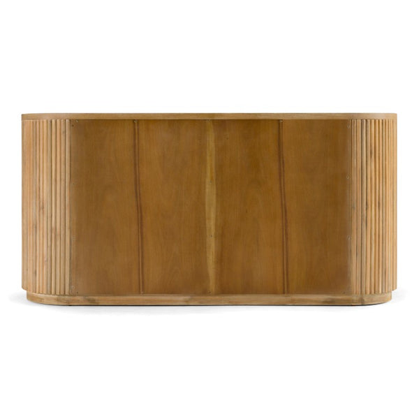 VIG Furniture Jacobson Modern Natural Acacia 6-Drawer Dresser — Solid Acacia Grain, Matte Black Hardware, Fully Assembled VGWD-LYO-DR06