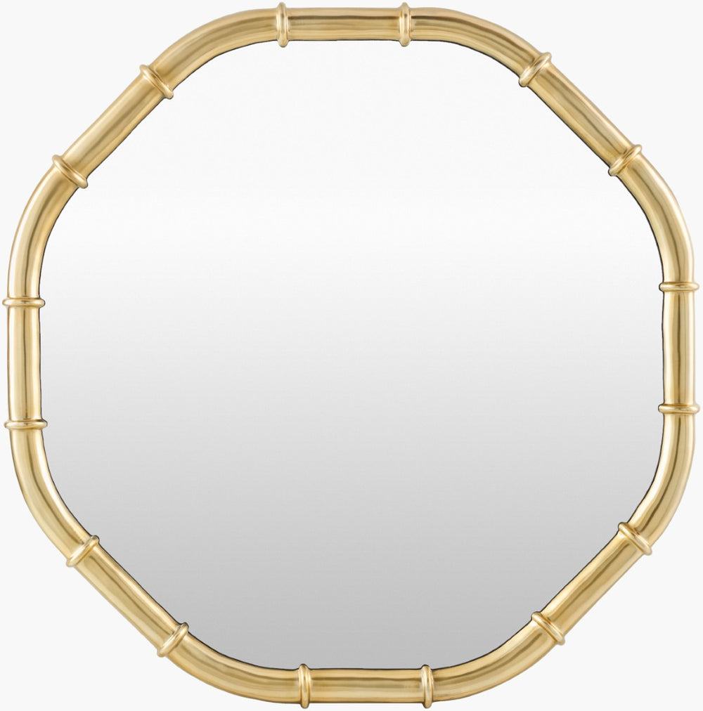Surya Jaeden Round Wall Mirror with Intricate Frame Handcrafted in India for Elegant Interiors JAED001-36362
