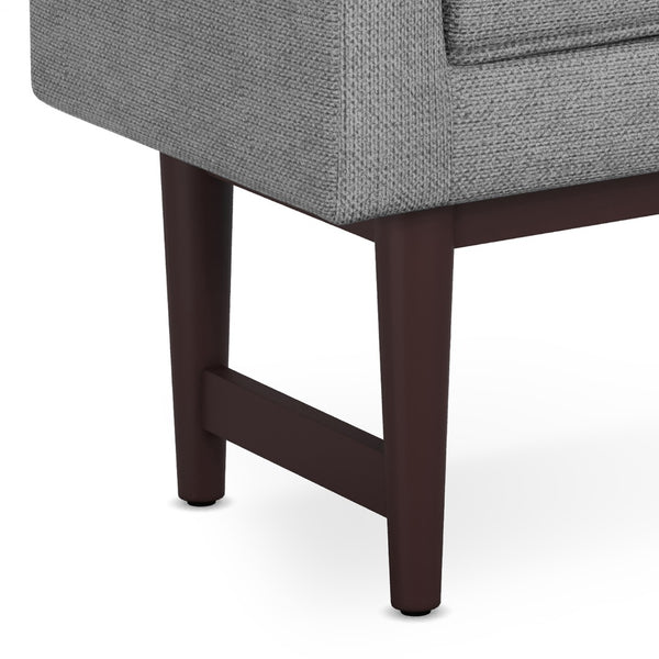 English Elm Scott Ottoman Bench - Contemporary Pewter Grey Accent Piece For Versatile Seating & Style B136P159254-GIGA
