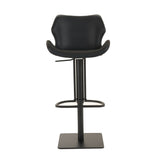 VIG Furniture Modrest Jaffee - Industrial Black Eco-Leather Bar Stool VGHR5404GB-BLK