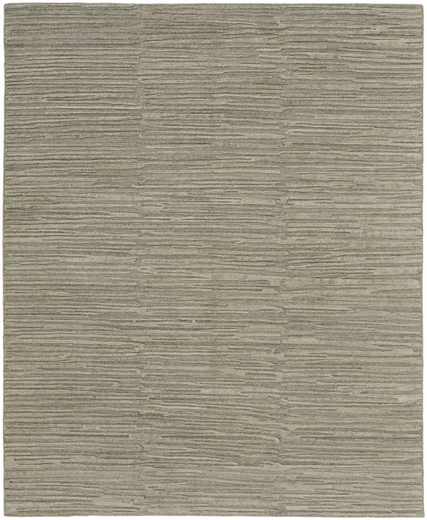 Feizy Rugs Braeside Hand Woven Viscose/Wool Abstract High-low Pile Rug - Sophisticated Style For Any Home Taupe,Gray Viscose,Wool T13t8005nat000g00