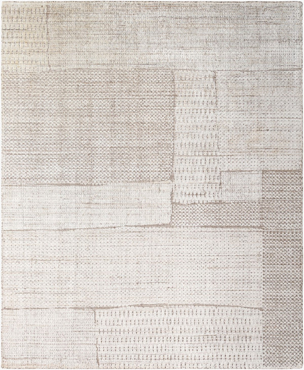 Surya Jackie Handmade 2' X 3' Wool & Viscose Rug - Luxurious Low-pile Accent For Timeless Elegance In Home Beige Viscose,Wool Jak2302-23