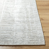 Jackie JAK-2306 9' x 12' Handmade Rug JAK2306-912  Light Silver, Off-White Surya