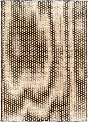 Livabliss Jasmine Handwoven Cotton Jute Flatweave Accent Rug for Entryways and Small Spaces Black, Light Be 8'10" x 12' JAM2300-81012