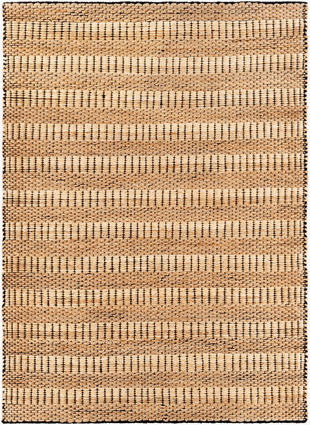 Surya Jasmine 2' X 3' Hand-woven Cotton & Jute Area Rug – Rustic Charm For Cottage Or Farmhouse Decor Black Jute,Cotton Jam2302-23