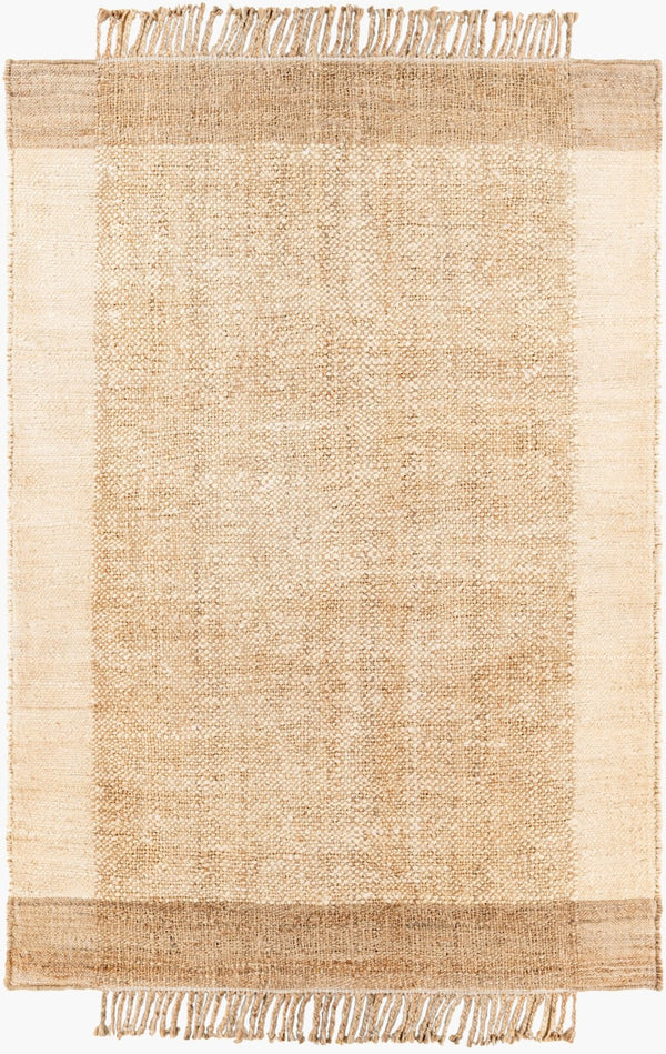 Livabliss Jasmine Handwoven Natural Jute Flatweave Area Rug with Fringe for Cottage Living Rooms JAM2303-576