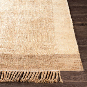 Livabliss Jasmine Handwoven Natural Jute Flatweave Area Rug with Fringe for Cottage Living Rooms JAM2303-576