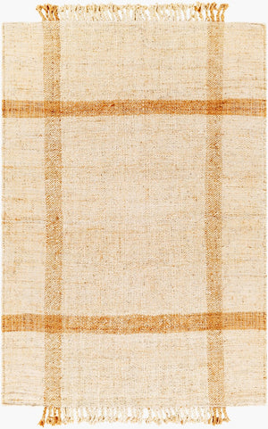 Livabliss Jasmine Handwoven Jute Flatweave Accent Rug with Fringe for Entryway or Bedroom Camel, Mustard 2' x 3' JAM2304-23