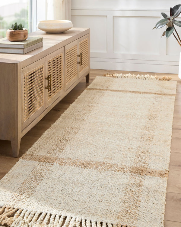 Livabliss Jasmine Handwoven Jute Flatweave Accent Rug with Fringe for Entryway or Bedroom Camel, Mustard 2' x 3' JAM2304-23