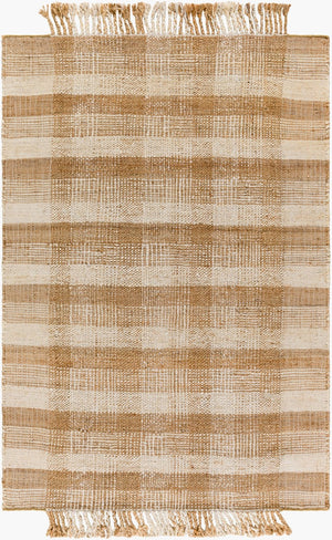 Livabliss Jasmine Handwoven Jute Flatweave Rug Farmhouse Fringe Accent for Entryway or Kitchen Light Beige, Ta 8'10" x 12' JAM2305-81012