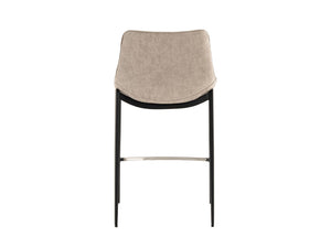 VIG Furniture Modrest Jane - Modern Tan & Black Counter Stool (Set of 2) VGHR5361C-BRN