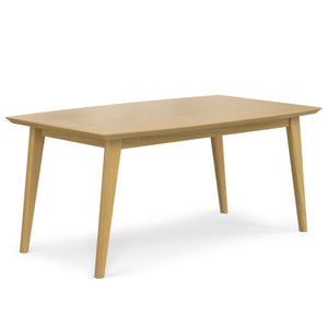 English Elm Draper Mid-Century Oak Dining Table - Stylish, Durable, Seats 6, Perfect For Any Space! B136P158595