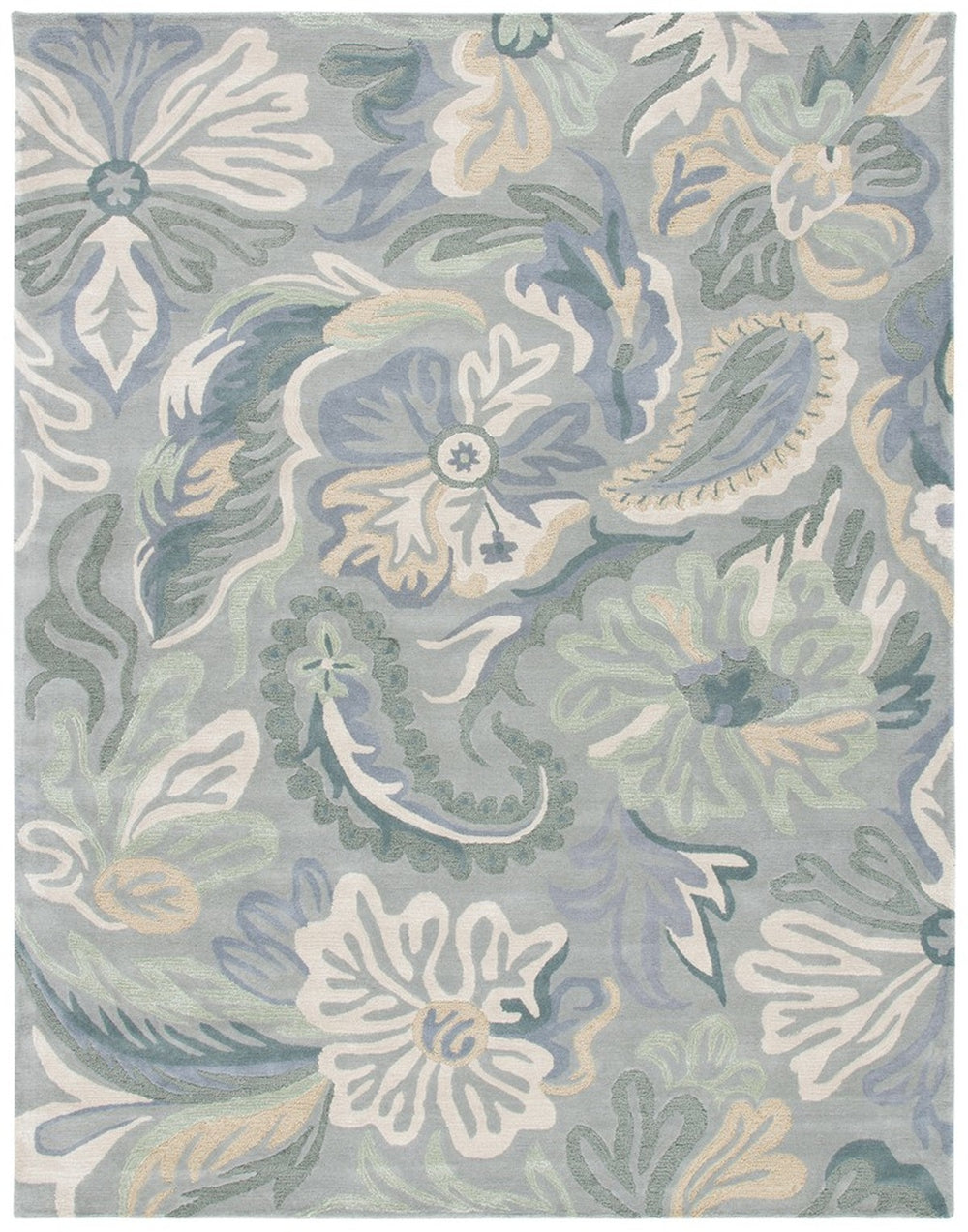 Jar463 Hand Tufted Wool Rug - Elegant Indian Design for Cozy Living Spaces and Timeless Appeal