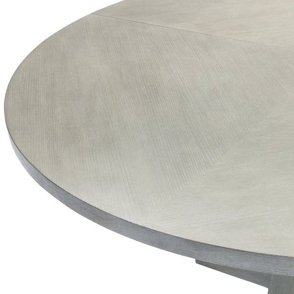 Bernhardt Bernhardt Cornelia Round Dining Table With Expanding 20" Leaf, Nebbia Ash Finish, Adjustable Glides K1947