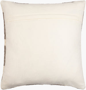 Surya Jacinta 18” X 18” Modern Accent Pillow - Cozy Cotton & Wool Blend, Stylish Home Decor, Easy Care Taupe Wool,Cotton,Cotton Jat001-2020p