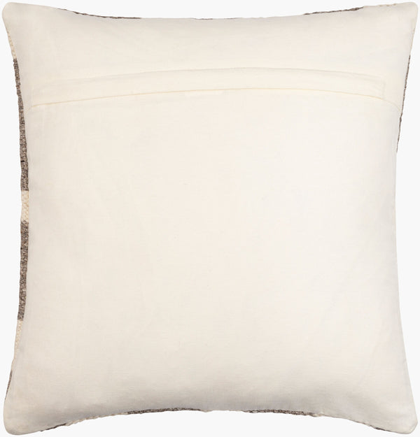 Surya Jacinta 18” X 18” Modern Accent Pillow - Cozy Cotton & Wool Blend, Stylish Home Decor, Easy Care Taupe Wool,Cotton,Cotton Jat001-2020p