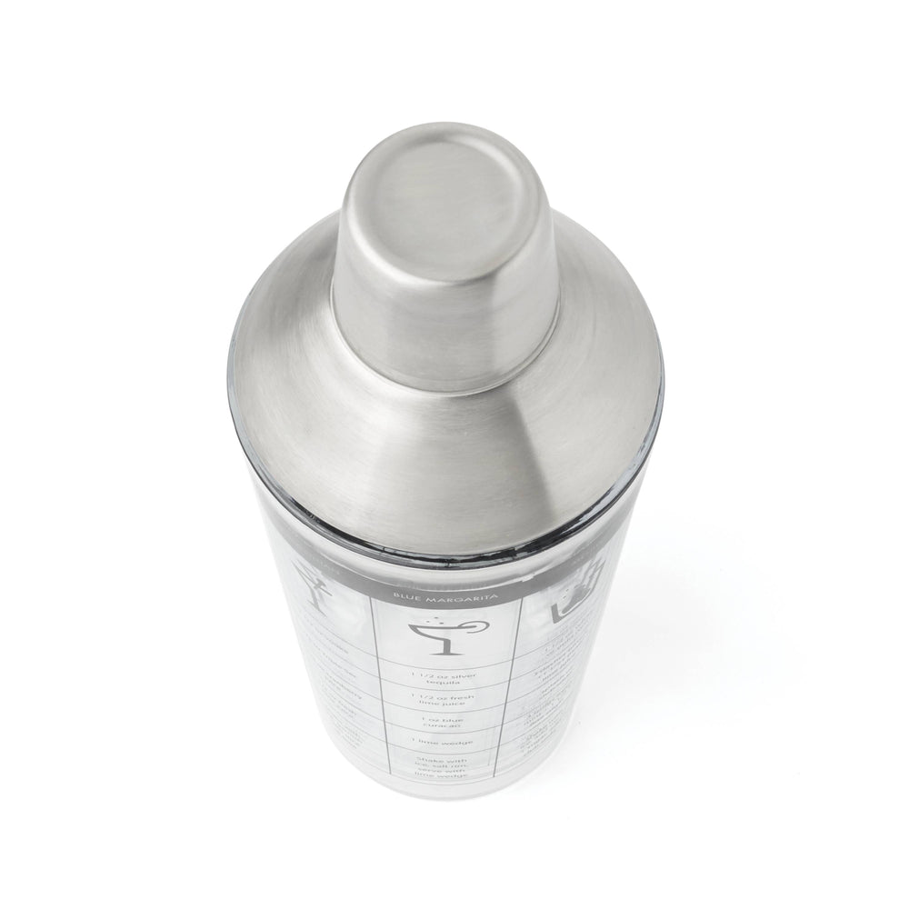 Lenox Cambridge Silver Stainless Steel Glass Recipe Shaker NO COLOR GLASS,CRYSTAL 9270GSCGT54