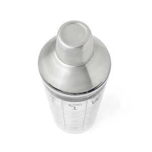 Lenox Cambridge Silver Stainless Steel Glass Recipe Shaker NO COLOR GLASS,CRYSTAL 9270GSCGT54