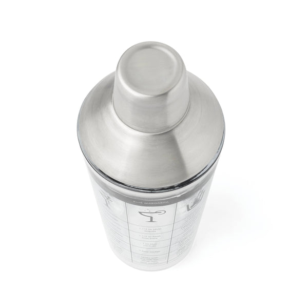 Lenox Cambridge Silver Stainless Steel Glass Recipe Shaker NO COLOR GLASS,CRYSTAL 9270GSCGT54