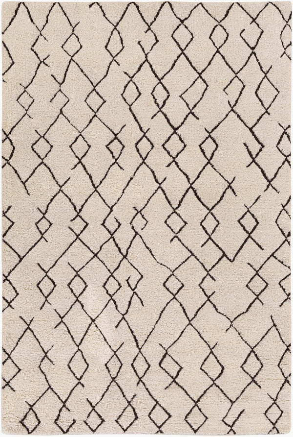 Surya Javier Hand-made 2' X 3' Wool Rug - Exquisite Indian Craftsmanship For Timeless Home Elegance Ivory Wool Jav1001-46