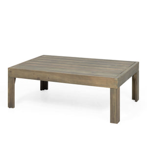 English Elm Christopher Knight Home® - Outdoor 4-Piece Acacia Wood Chat Set With Wicker Accents & Cushions – Perfect For Stylish Gatherings 68942.00DGRY-2_70141.00DGRY