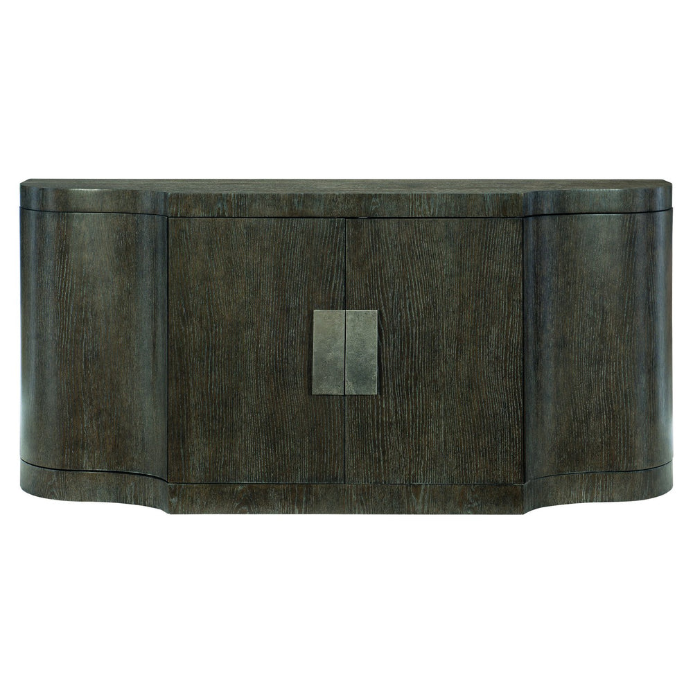 Bernhardt Bernhardt Cerused Charcoal Linea Buffet With Wire-Brushed Oak Grain, Adjustable Shelves, Anti-Tip Kit 384132B