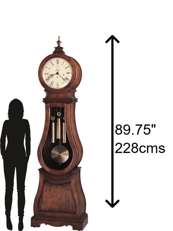 Hekman Furniture 611005 Arendal Grandfather Clock - Exquisite Tuscany Cherry Finish, Antique Design, And Chime Elegance Tuscany Cherry Arendal Grandfather Clock 611005