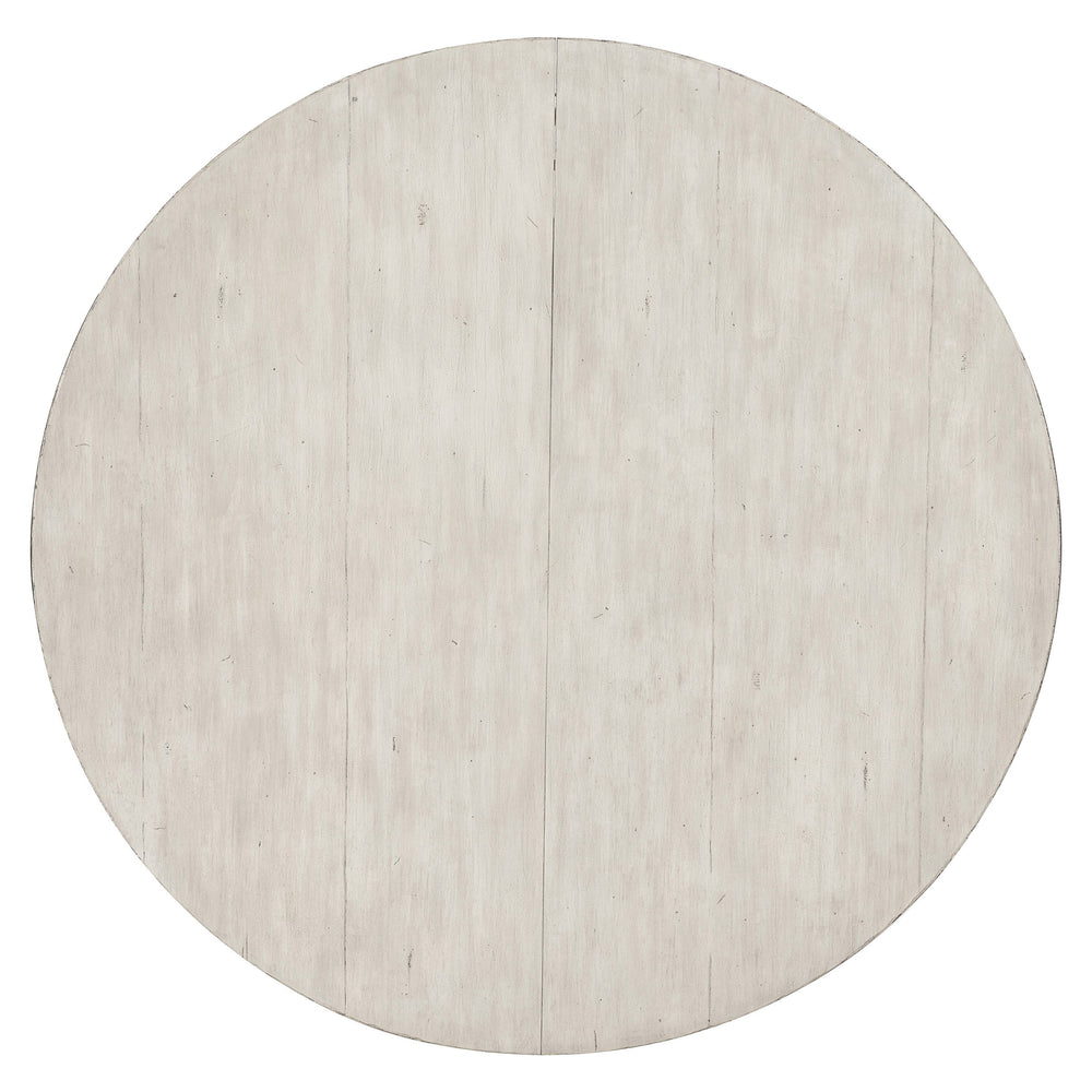 Bernhardt Bernhardt Mirabelle Round Dining Table With 20" Leaf — French Provincial Whitewashed 60" Elegance K1399