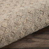 Nourison Perris PERR1 Handmade Woven No Border Indoor Only Contemporary  Rug Taupe, Taupe 100% Wool 99446223579