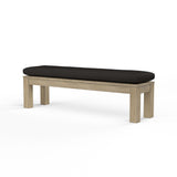 Coastal Teak Dining Bench in Spectrum Carbon, No Welt SW5501-BNCH-48085 Sunset West