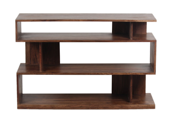 Porter Designs Porter Portola Solid Acacia Wood Console Table - Unique Mid-century Design With Ample Storage Brown Wood 05-108-10-1259