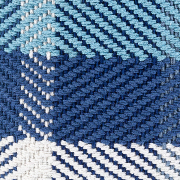 Surya Jacobean 18"L X 18"W Cotton Accent Pillow – Elegant Home Décor, Durable Comfort, Stylish Flair Denim Cotton,Cotton Jbn001-1818