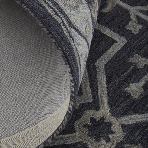 Feizy Rugs Fallon Hand-tufted Wool Rug - Rustic Tranquility With Calming Hues And Stylish Appeal For Your Home Blue,Gray Wool Fln8839fblu000p00