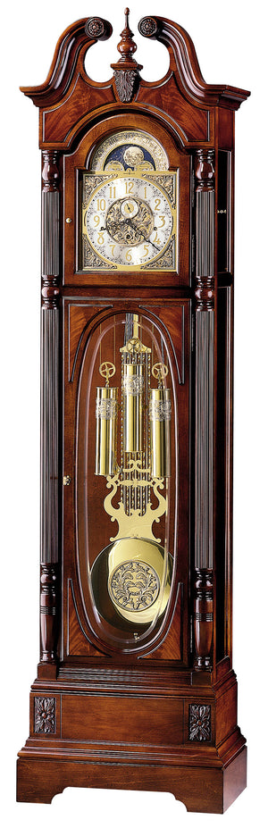 Hekman Furniture Stewart Grandfather Clock - Elegant Windsor Cherry Design With Triple Chime And Heirloom Features Windsor Cherry Stewart Grandfather Clock 610948-hekman