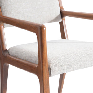 Bernhardt Bernhardt Brasea Upholstered Accent Chair Mahogany Frame Mid-century Modern Lounge 394544