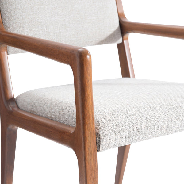 Bernhardt Bernhardt Brasea Upholstered Accent Chair Mahogany Frame Mid-century Modern Lounge 394544