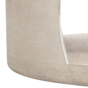 Bernhardt Bernhardt Lucerne Round Resin Cocktail Table with Wood Grain Texture and Casters 393014