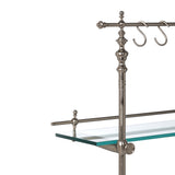 Park Hill Black Marble and Iron Bistro Rack EAW20187