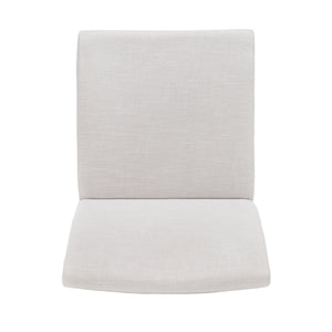 English Elm Dining Chair Set of Two Armless Upholstered Seats with Rubberwood Legs Modern Style 58924.00LBE