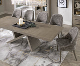 Parker House Pure Modern Dining 88 In. Pedestal Table with 24 In. Butterfly Top Moonstone Oak Solids / Oak Veneers DPUR#88PED-2