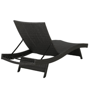 English Elm Christopher Knight Home® - Salem Pe Wicker Chaise Lounge - Stylish Grey Outdoor Seating With Weather-Resistant Comfort 52005.00GRY