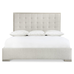 Bernhardt Bernhardt Cornelia Upholstered California King Panel Bed With Nebbia Wood Frame And Buttonless Tufting K1953